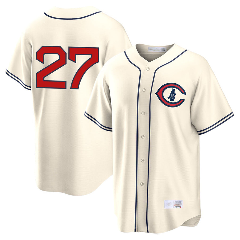 Mdoa C.Cubs #27 Seiya Suzuki Player Cream Field of Dreams Home Game Stitched Jerseys