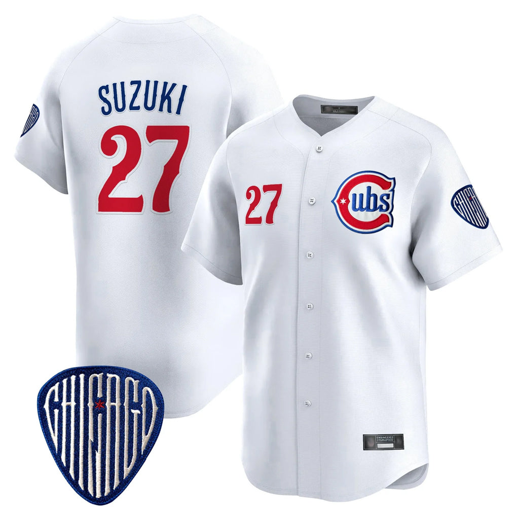 Mdoa C.Cubs #27 Seiya Suzuki Player White Vapor Premier Limited Home Stitched Jerseys