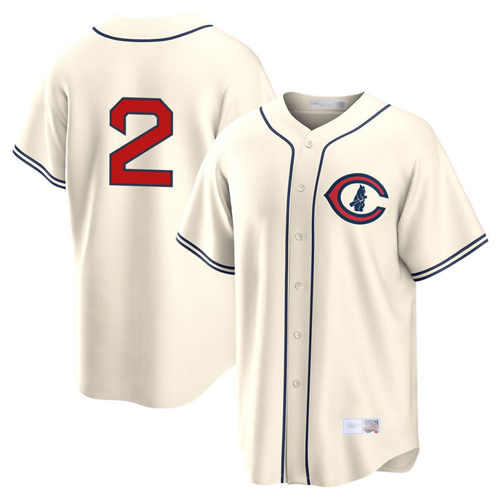 Mdoa C.Cubs #2 Nico Hoerner Player Cream Field of Dreams Home Game Stitched Jerseys