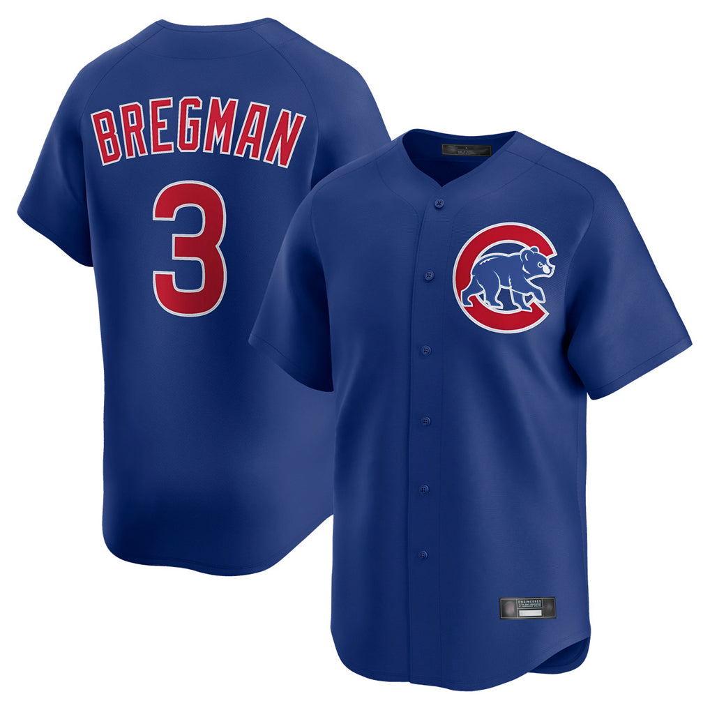 Mdoa C.Cubs #3 Alex Bregman Royal Limited Home Stitched Jerseys