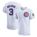 Mdoa C.Cubs #3 Alex Bregman White Limited Elite Home Game Stitched Jerseys