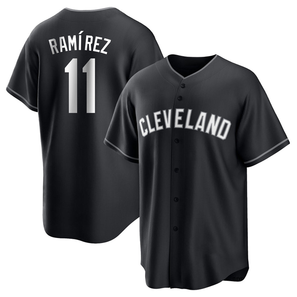 Mdoa C.Guardians #11 Jose Ramirez Player Black Home Game Stitched Jerseys