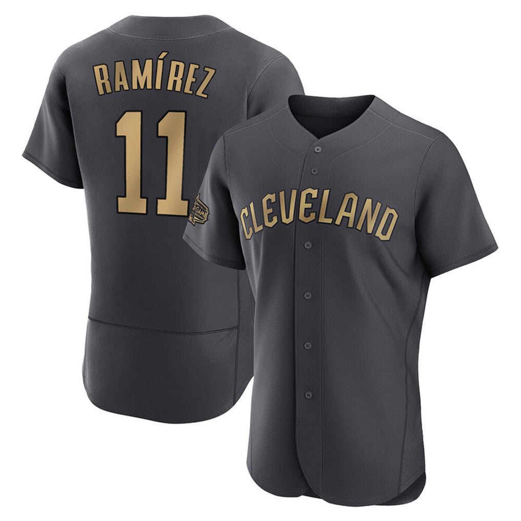 Mdoa C.Guardians #11 Jose Ramirez Player Charcoal All-Star Limited Elite Home Stitched Jerseys