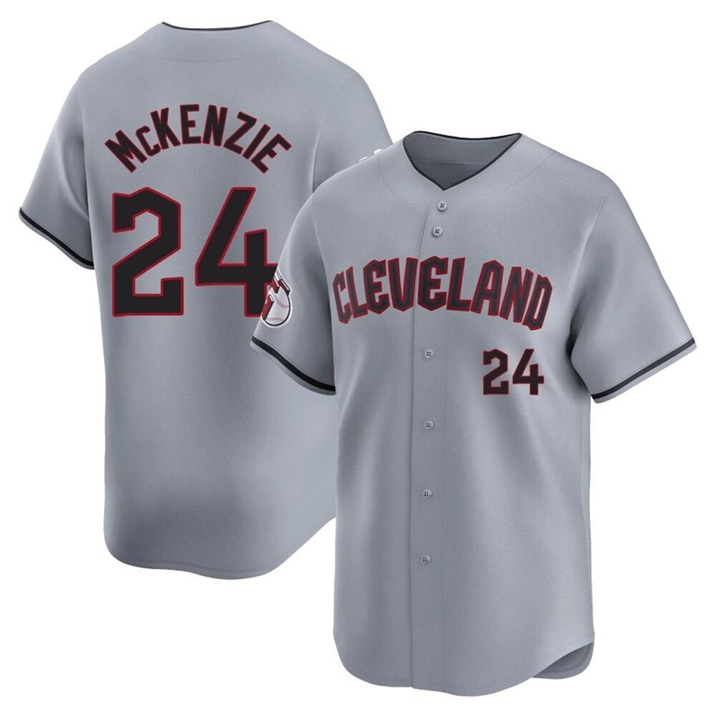 Mdoa C.Guardians #24 Triston McKenzie Player Gray Road Limited Home Stitched Jerseys