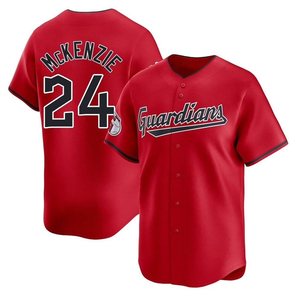 Mdoa C.Guardians #24 Triston McKenzie Player Red Limited Home Stitched Jerseys