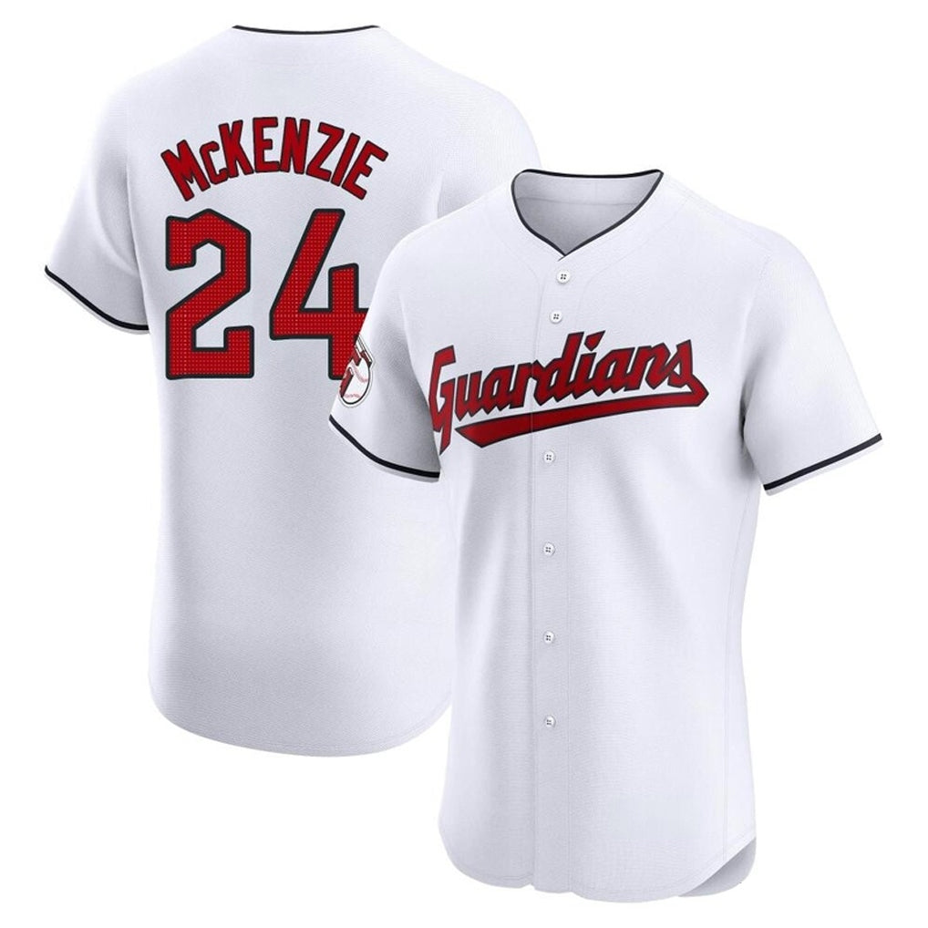 Mdoa C.Guardians #24 Triston McKenzie Player White Limited Elite Home Stitched Jerseys