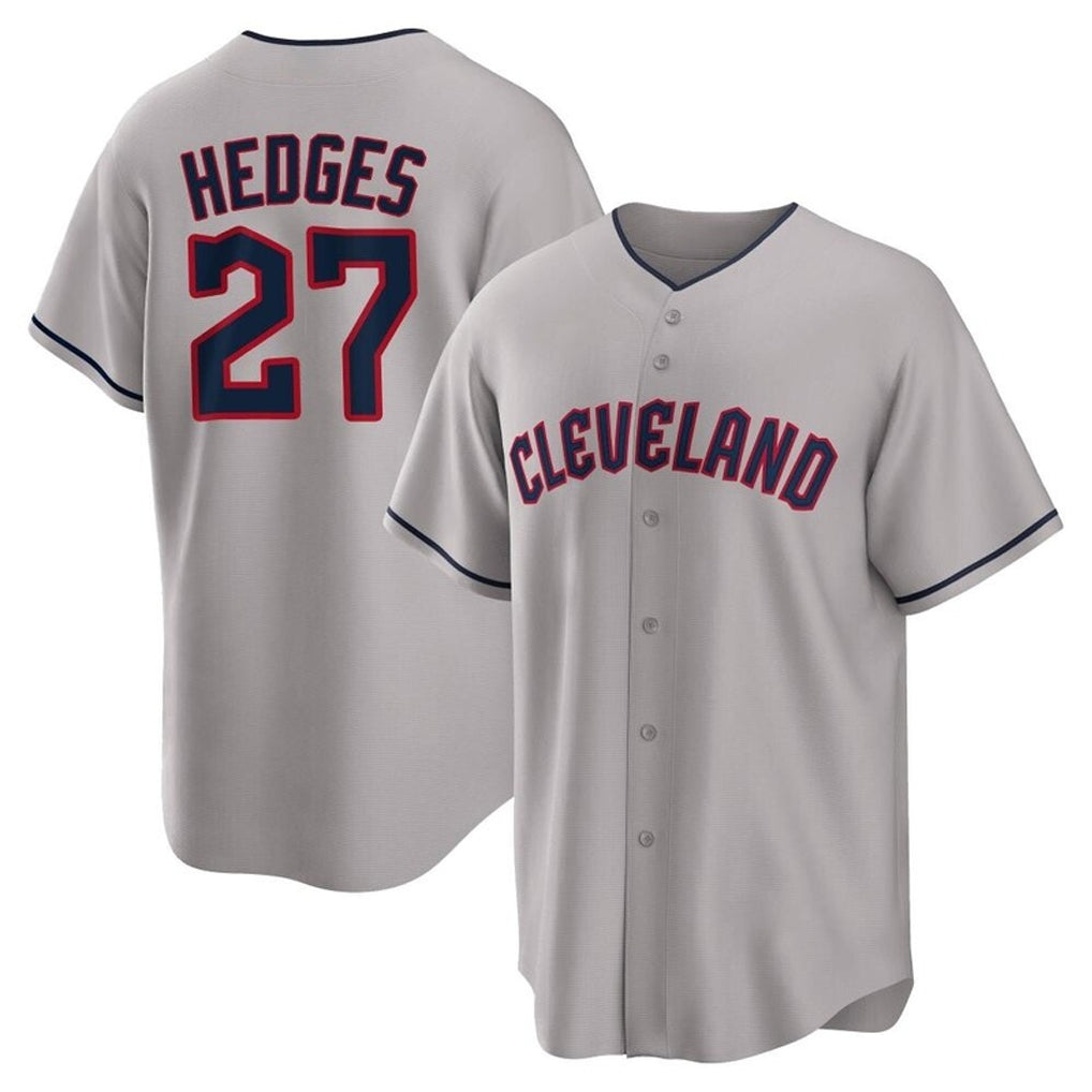Mdoa C.Guardians #27 Austin Hedges Player Gray Game Home Stitched Jerseys