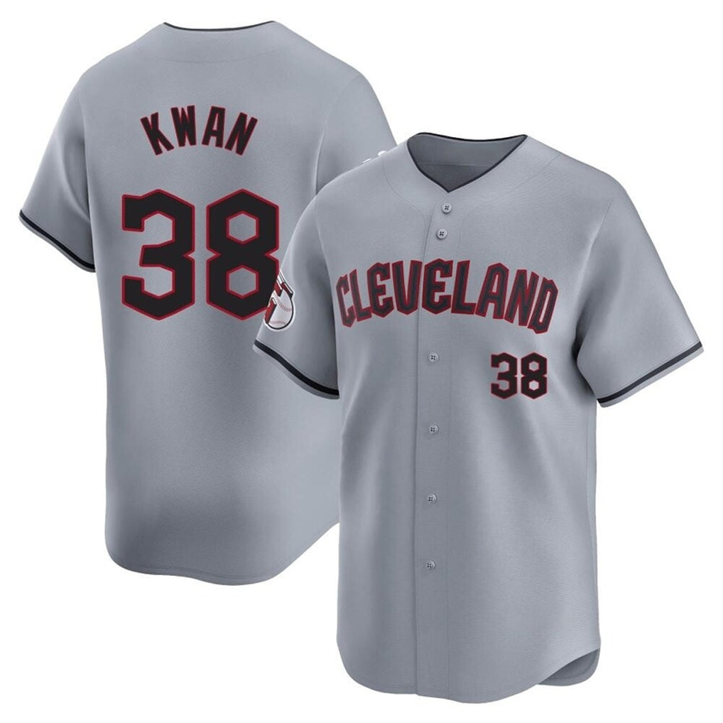 Mdoa C.Guardians #38 Steven Kwan Player Gray Road Limited Home Stitched Jerseys