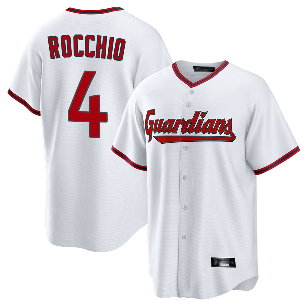 Mdoa C.Guardians #4 Brayan Rocchio Player White Game Home Stitched Jerseys