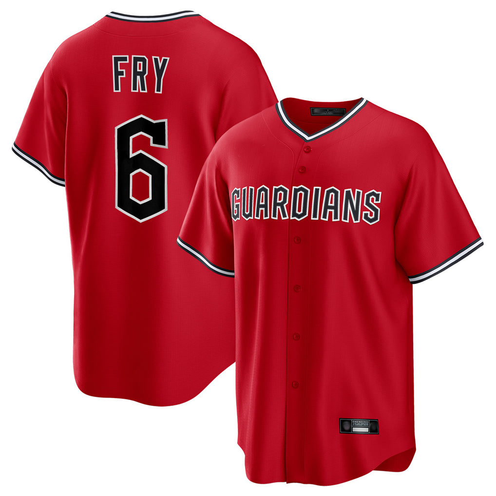 Mdoa C.Guardians #6 David Fry Player Red Home Game Stitched Jerseys