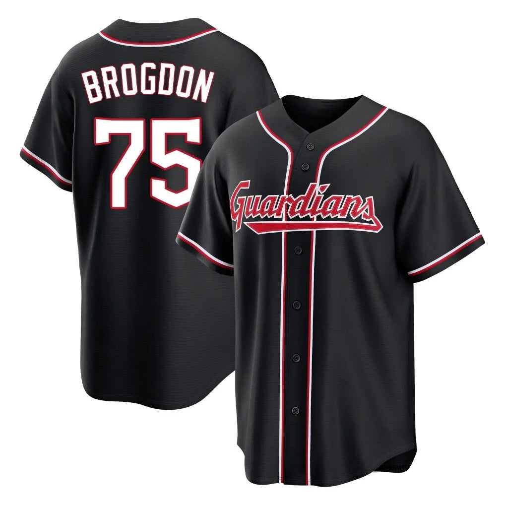 Mdoa C.Guardians #75 Connor Brogdon Player Black Fashion Out Home Game Stitched Jerseys