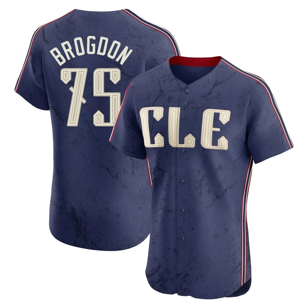 Mdoa C.Guardians #75 Connor Brogdon Player Navy City Connect Limited Elite Home Stitched Jerseys