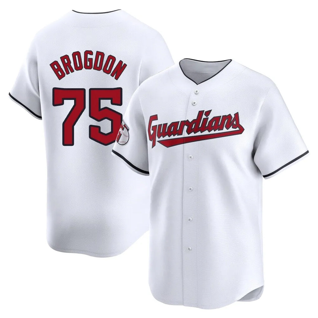 Mdoa C.Guardians #75 Connor Brogdon Player White Limited Home Stitched Jerseys