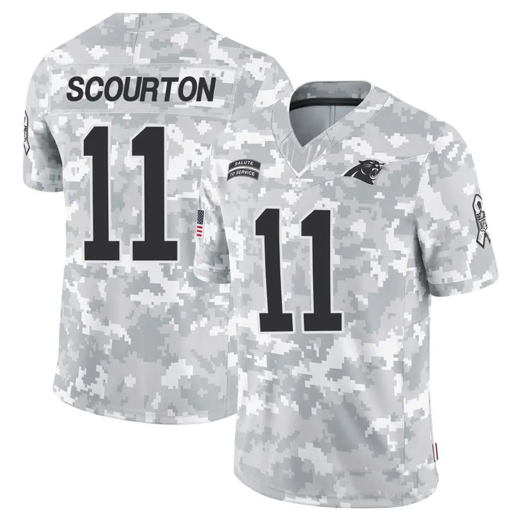 Mdoa C.Panthers #11 Nic Scourton Player Arctic Camo Salute to Service Limited Stitched Jerseys