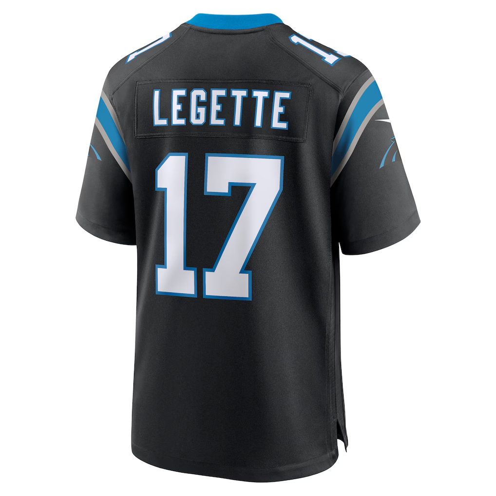 Mdoa C.Panthers #17 Xavier Legette Black Team Game Player Stitched Jerseys