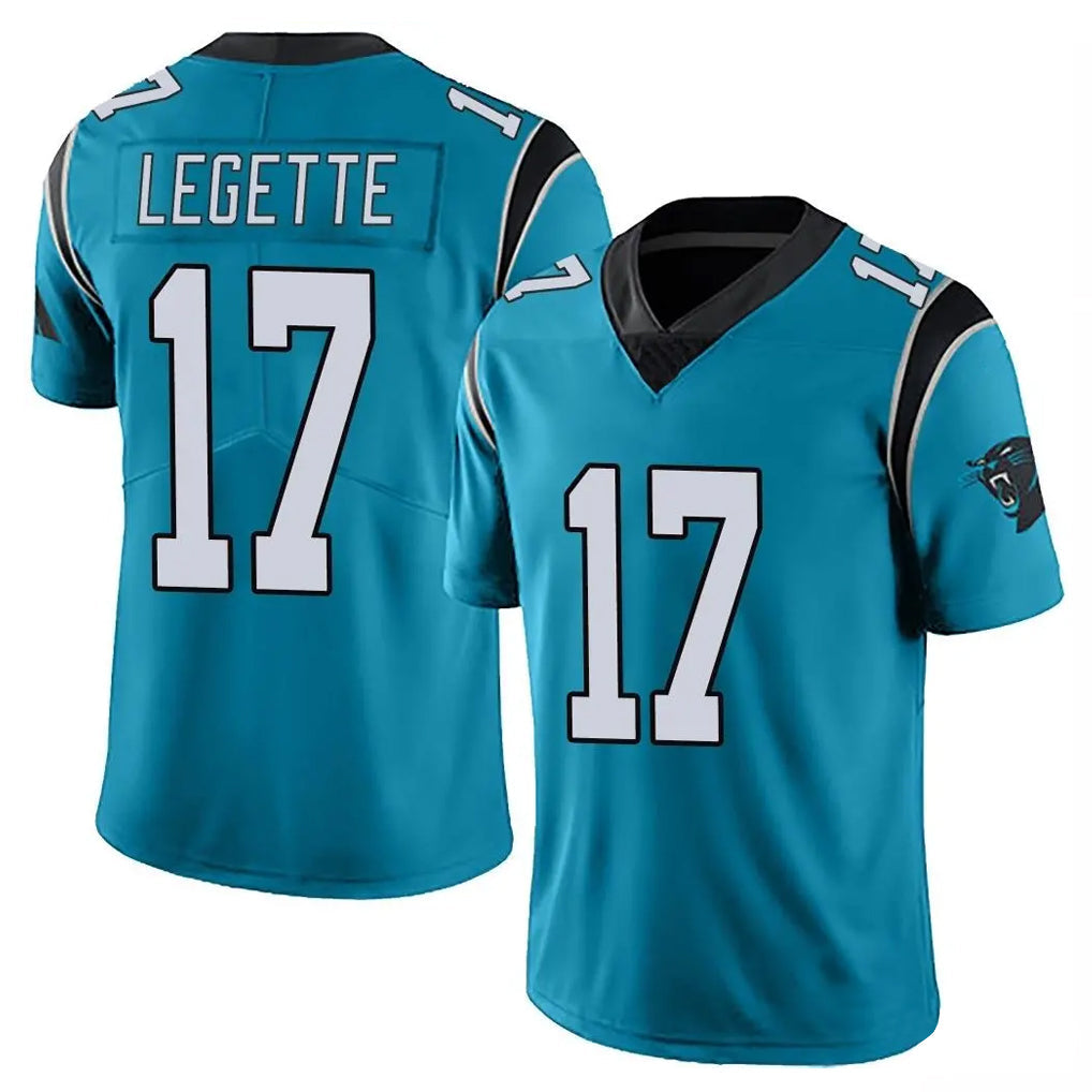 Mdoa C.Panthers #17 Xavier Legette Player Blue Vapor Untouchable Limited Game Stitched Jerseys