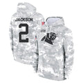 Mdoa C.Panthers #2 Michael Jackson Player Arctic Camo Salute to Service Pullover Hoodies Limited Game Stitched Jerseys
