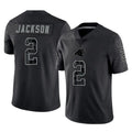 Mdoa C.Panthers #2 Mike Jackson Player Black Limited Reflective Game Stitched Jerseys