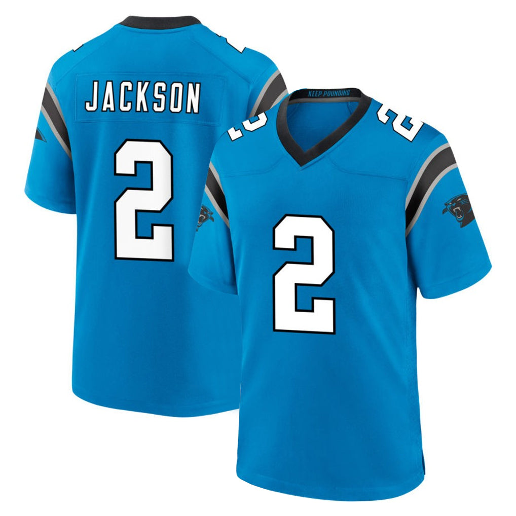 Mdoa C.Panthers #2 Mike Jackson Player Blue Home Game Stitched Jerseys
