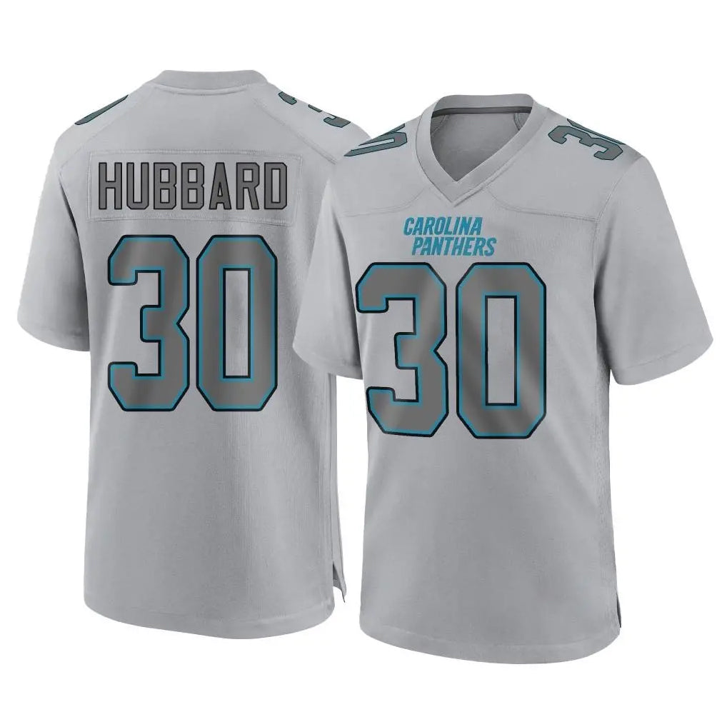 Mdoa C.Panthers #30 Chuba Hubbard Player Gray Atmosphere Fashion Game Stitched Jerseys