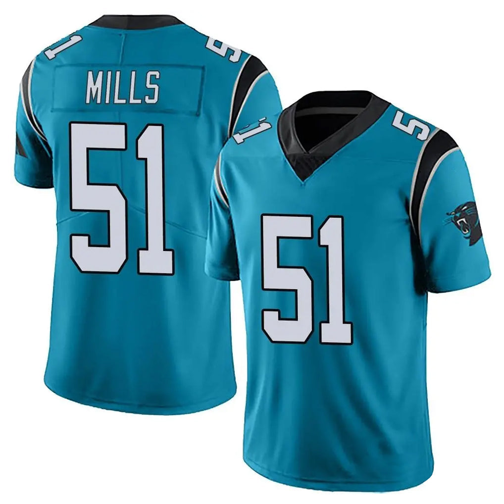 Mdoa C.Panthers #51 Sam Mills Player Blue Vapor Untouchable Limited Game Stitched Jerseys
