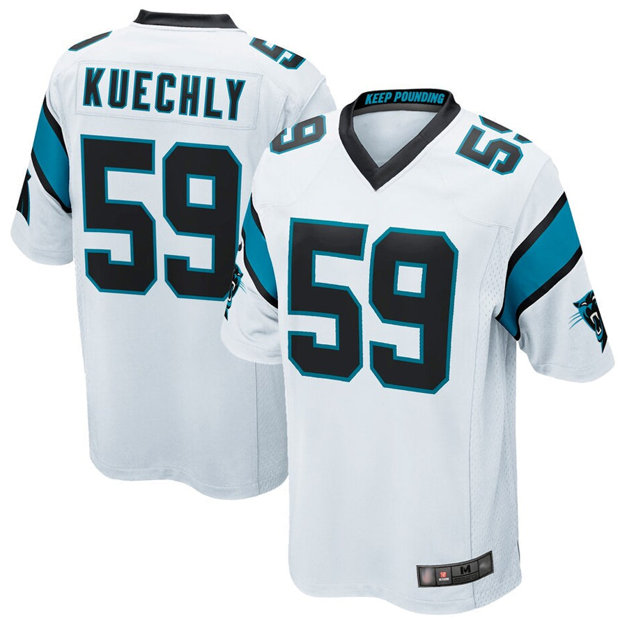 Mdoa C.Panthers #59 Luke Kuechly Player White Home Game Stitched Jerseys