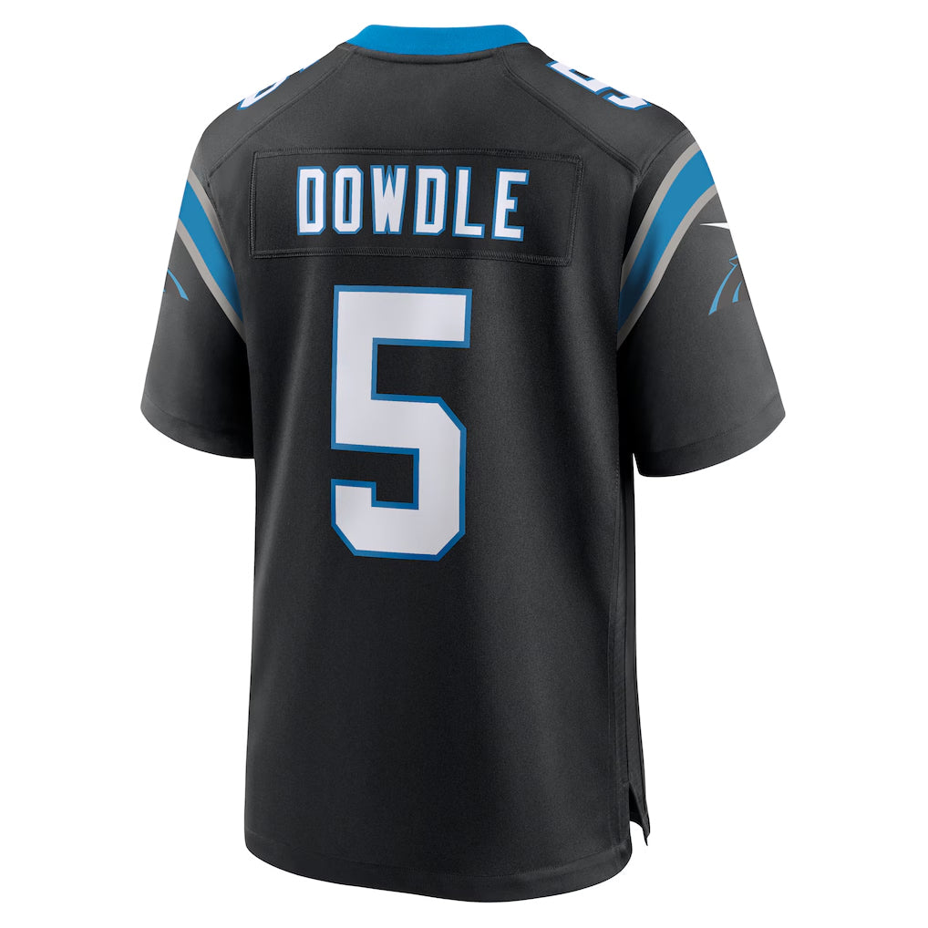 Mdoa C.Panthers #5 Rico Dowdle Player Black Home Game Stitched Jerseys