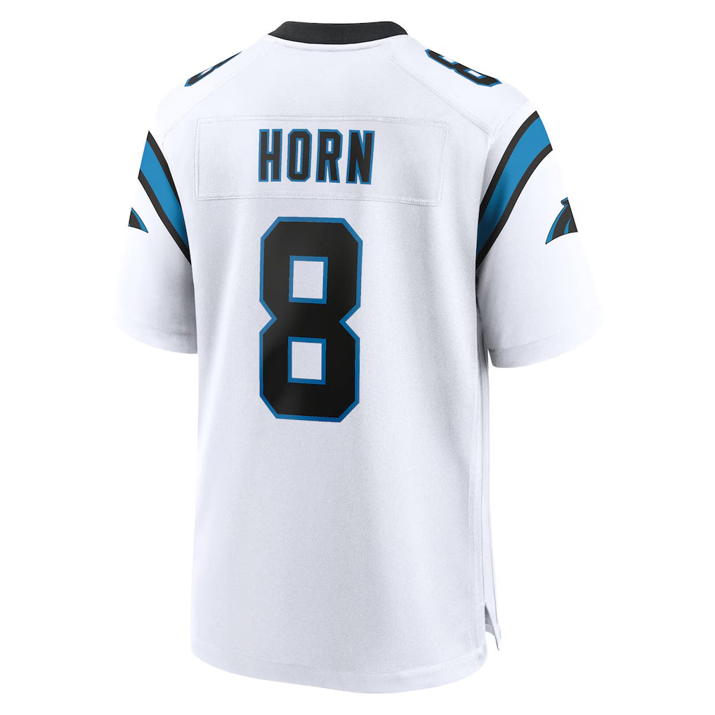 Mdoa C.Panthers #8 Jaycee Horn Player White Home Game Stitched Jerseys