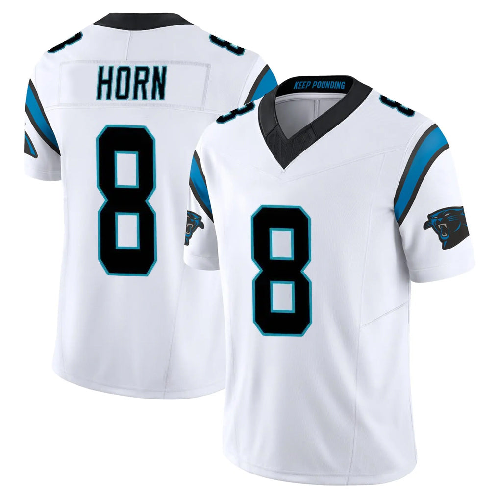 Mdoa C.Panthers #8 Jaycee Horn Player White Vapor F.U.S.E. Limited Home Game Stitched Jerseys