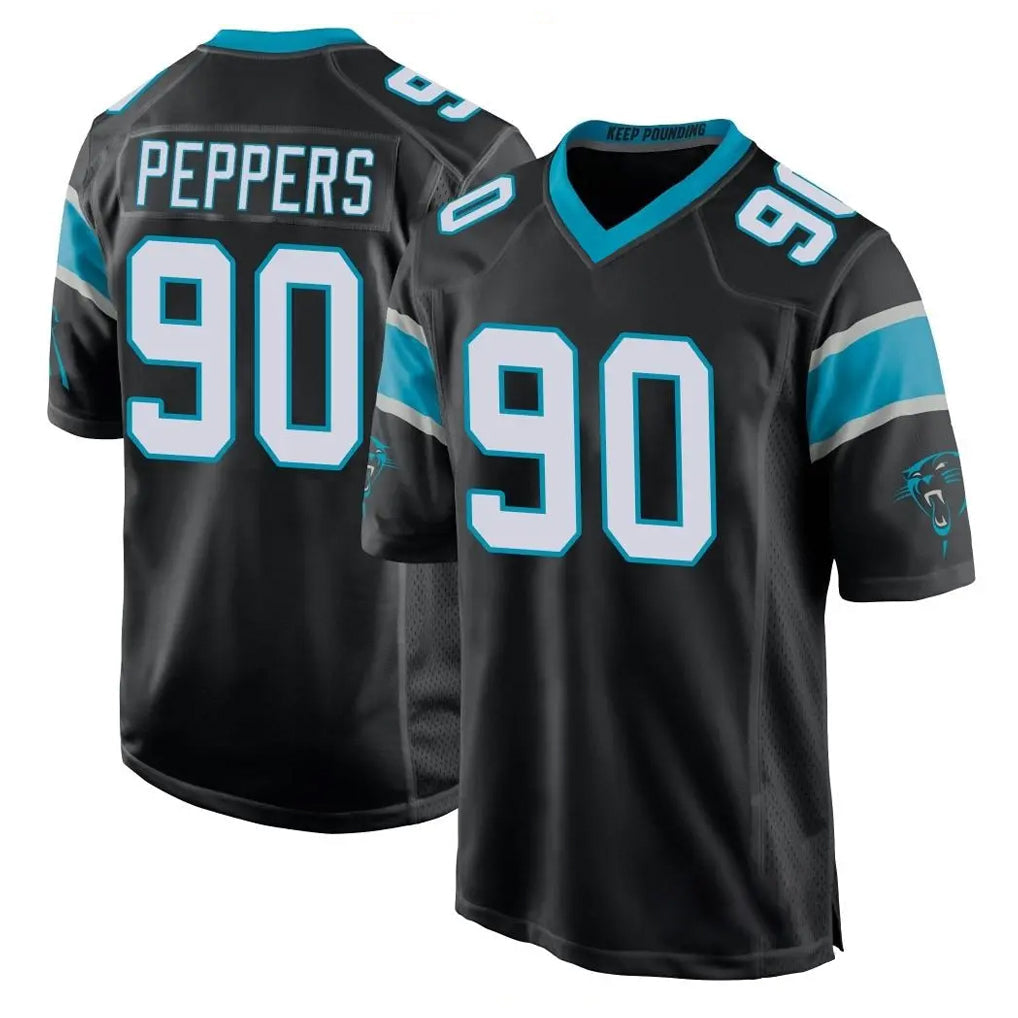 Mdoa C.Panthers #90 Julius Peppers Player Black Game Stitched Jerseys