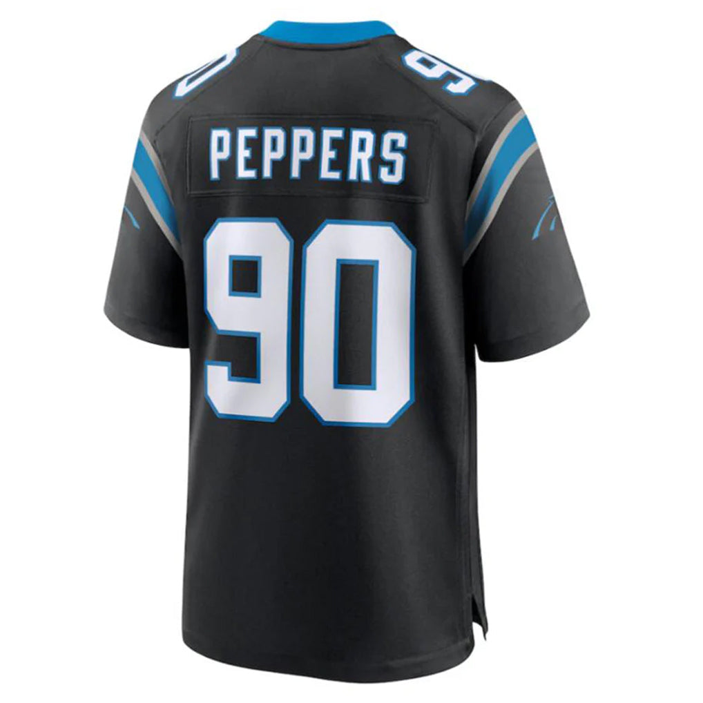 Mdoa C.Panthers #90 Julius Peppers Player Black Home Game Stitched Jerseys