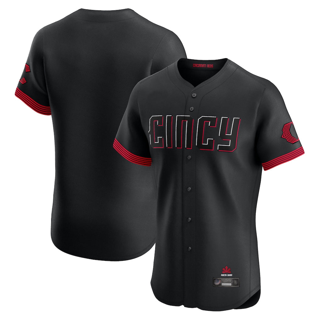 Mdoa C.Reds Black City Connect Limited Elite Home Blank Player Stitched Jerseys