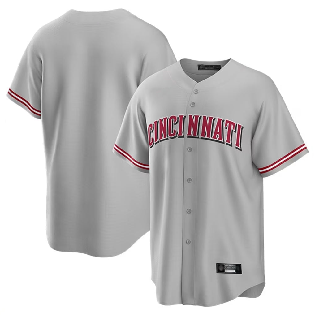 Mdoa C.Reds Gray Home Game Blank Player Stitched Jerseys
