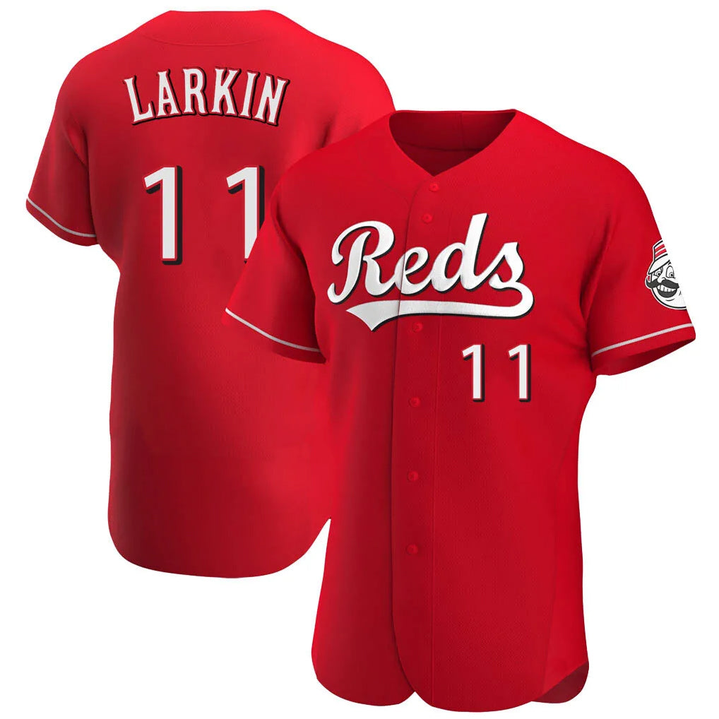 Mdoa C.Reds #11 Barry Larkin Player Red Limited Elite Home Stitched Jerseys