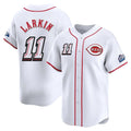 Mdoa C.Reds #11 Barry Larkin Player White Speedway Classic Home Limited Stitched Jerseys