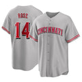 Mdoa C.Reds #14 Pete Rose Player Gray Home Game Stitched Jerseys