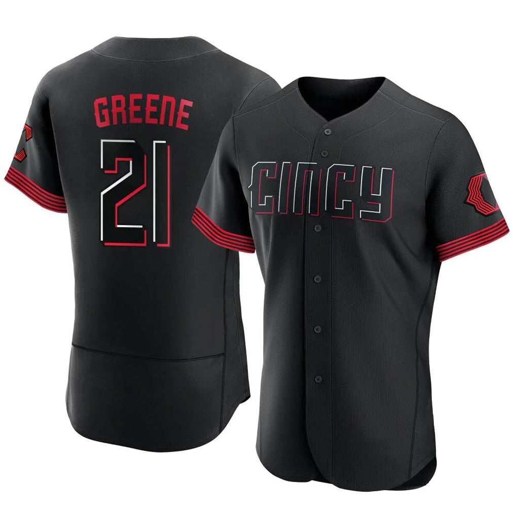 Mdoa C.Reds #21 Hunter Greene Player Black City Connect Limited Elite Home Stitched Jerseys