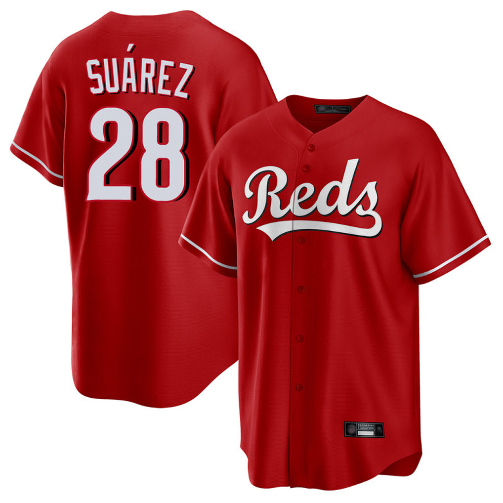 Mdoa C.Reds #28 Eugenio Su¡§¡érez Player Red Home Game Stitched Jerseys