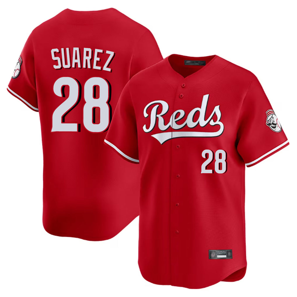 Mdoa C.Reds #28 Eugenio Su¡§¡érez Player Red Home Limited Stitched Jerseys