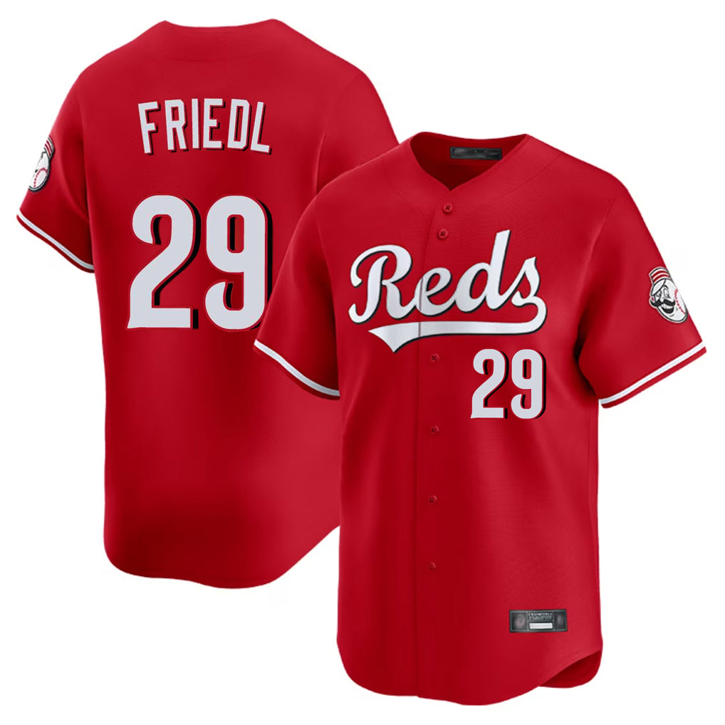 Mdoa C.Reds #29 TJ Friedl Player Red Home Limited Stitched Jerseys