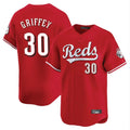 Mdoa C.Reds #30 Ken Griffey Player Red Home Limited Stitched Jerseys