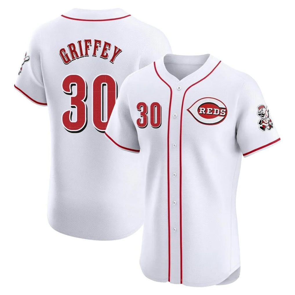 Mdoa C.Reds #30 Ken Griffey Player White Limited Elite Home Stitched Jerseys