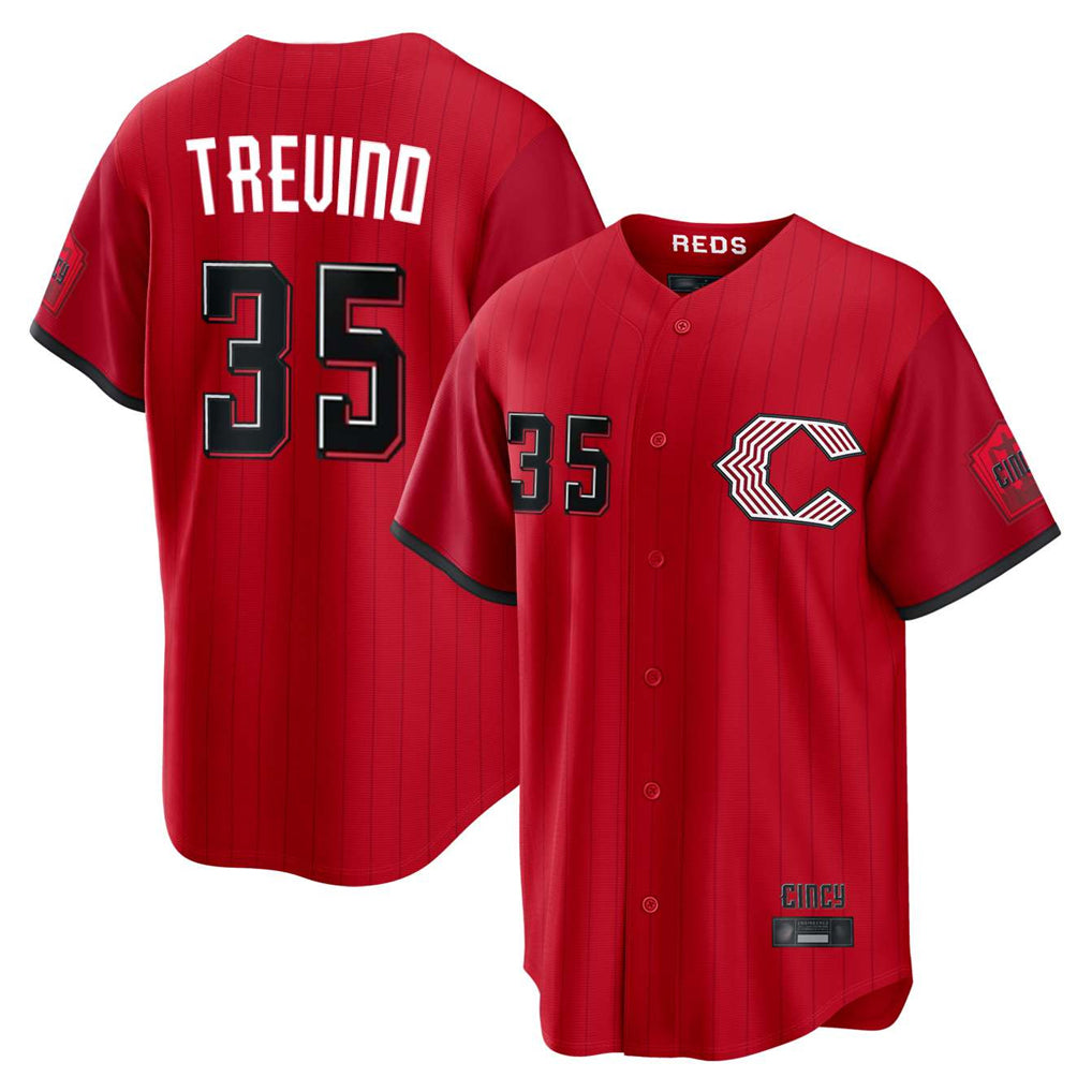 Mdoa C.Reds #35 Jose Trevino Player Red 2026 City Connect Home Game Stitched Jerseys