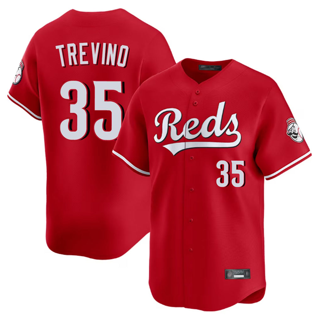 Mdoa C.Reds #35 Jose Trevino Player Red Home Limited Stitched Jerseys