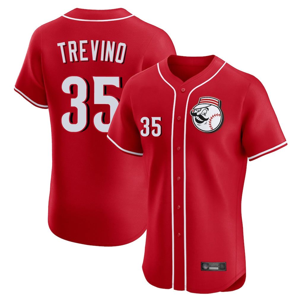 Mdoa C.Reds #35 Jose Trevino Player Red Limited Elite Home Game Stitched Jerseys