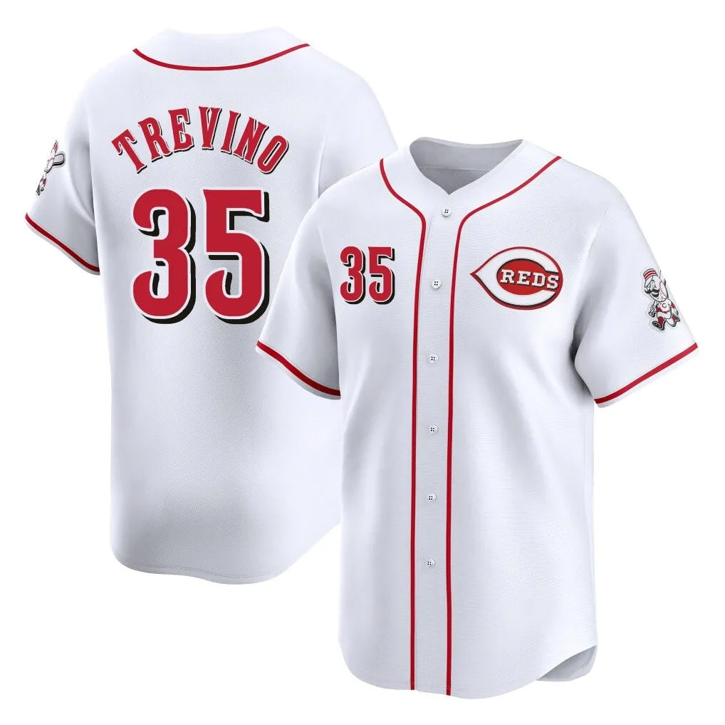 Mdoa C.Reds #35 Jose Trevino Player White Home Limited Stitched Jerseys