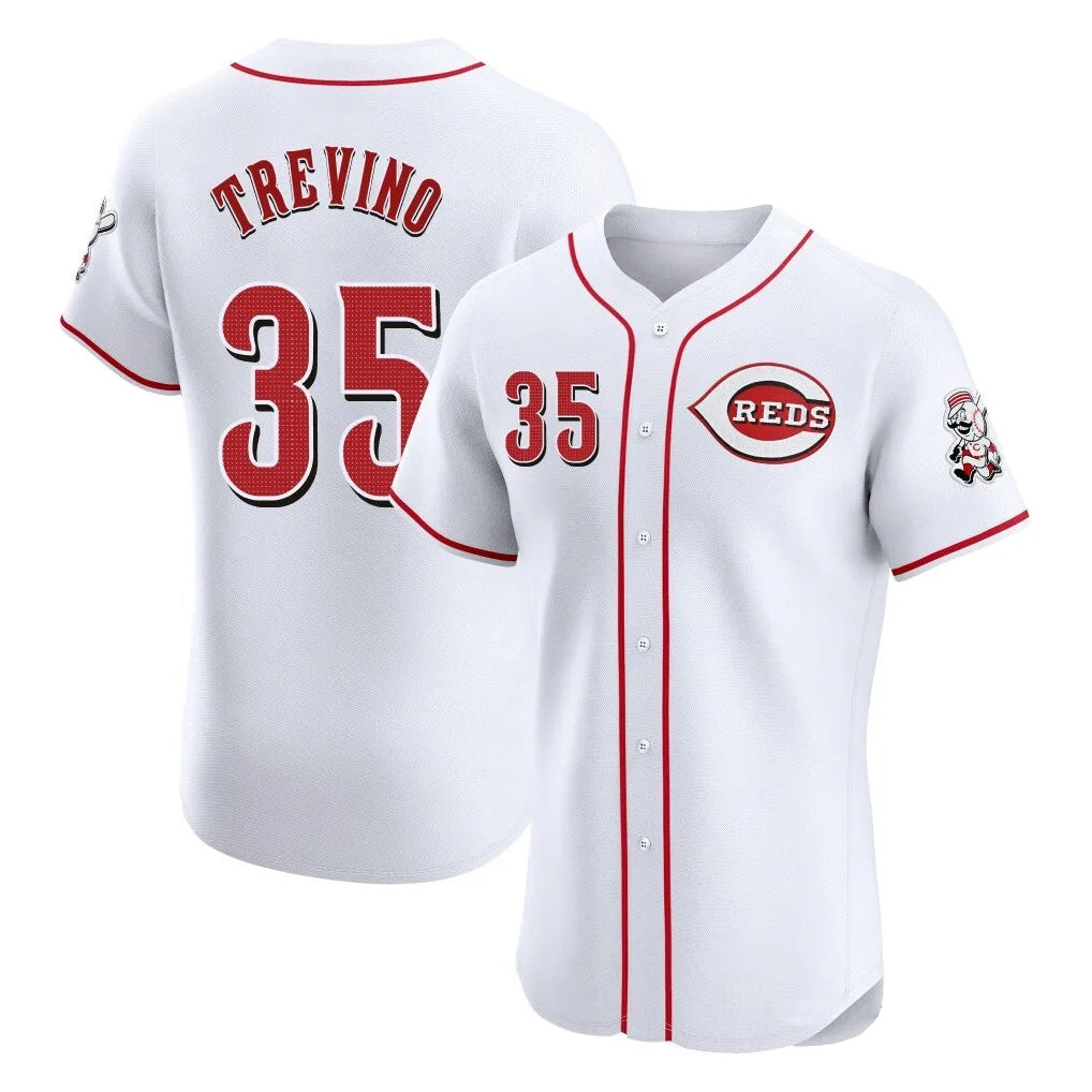Mdoa C.Reds #35 Jose Trevino Player White Limited Elite Home Stitched Jerseys