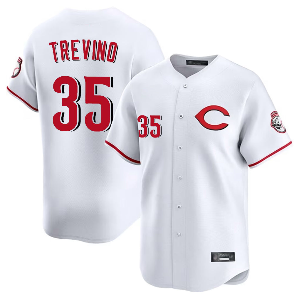 Mdoa C.Reds #35 Jose Trevino Player White Limited Home Stitched Jerseys