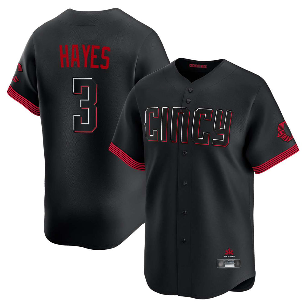 Mdoa C.Reds #3 Ke'Bryan Hayes Player Black City Connect Home Limited Stitched Jerseys