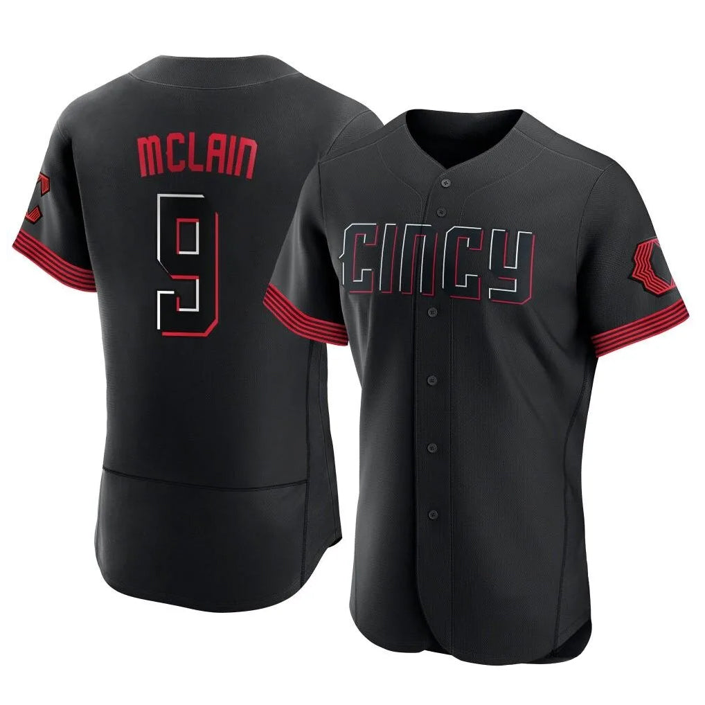 Mdoa C.Reds #9 Matt McLain Player Black City Connect Limited Elite Home Stitched Jerseys